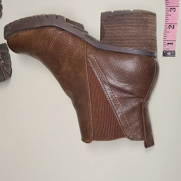 MIA Jody Chelsea leather slip on ankle boots size 10 - Picture 12 of 12